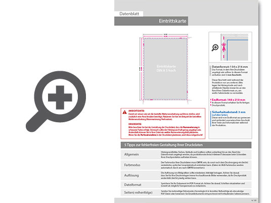 Product Bild eintrittskarte_din_a5_1_x_nummeriert_(4_0_einseitig_bedruckt)